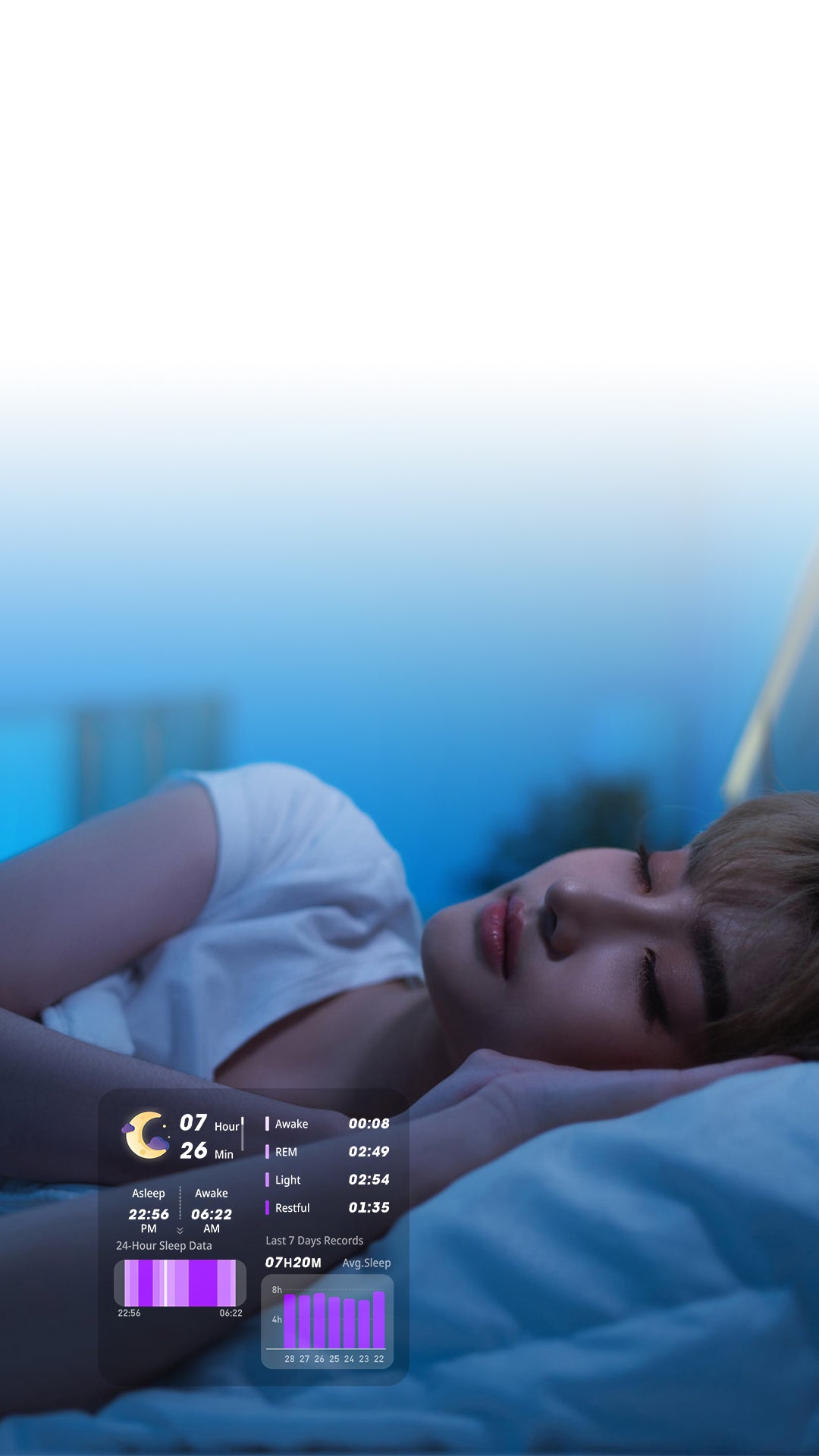 9-1 Reloj inteligente COLMI C8MAX análisis de datos de sueño