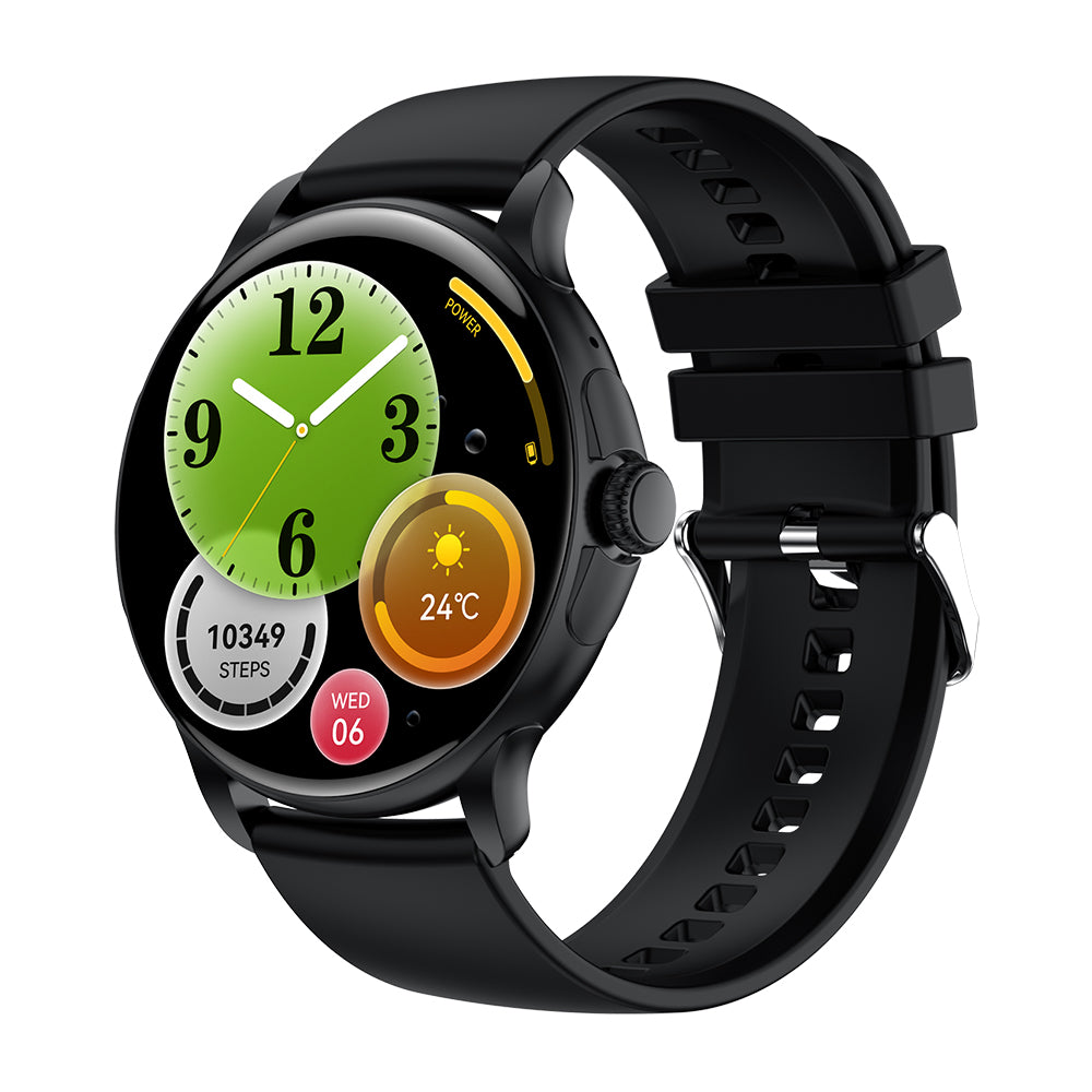 Reloj inteligente COLMI V72 negro vista lateral izquierda