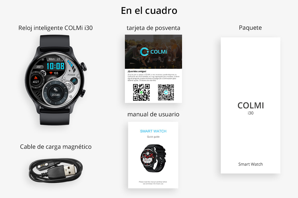 Dibujo de embalaje del reloj inteligente COLMi i30 (1200x800)