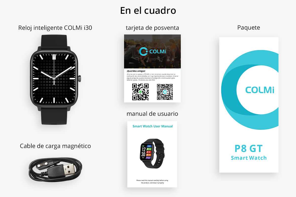 Dibujo del paquete del reloj inteligente P8 GT (1200x800)