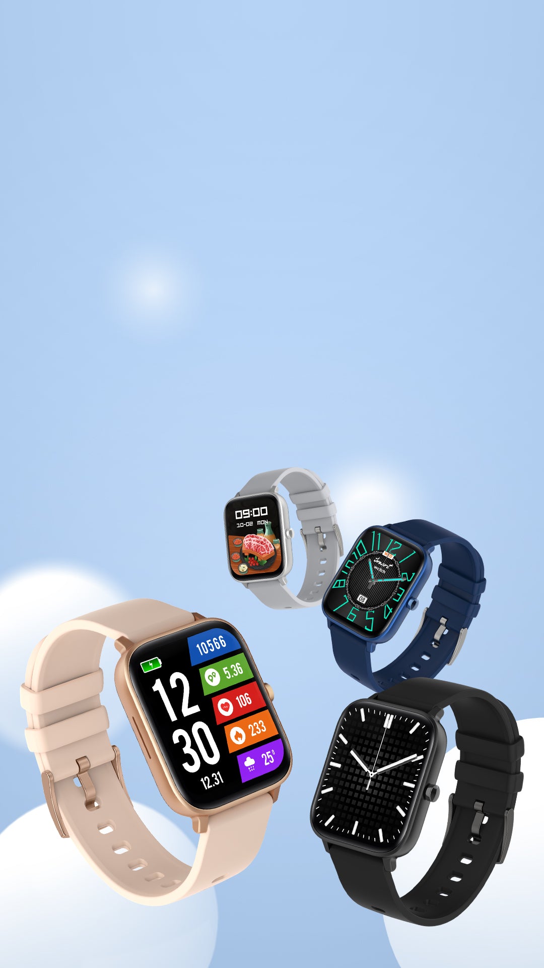 Diseño de apariencia de reloj inteligente P8 GT (1080x1920)-2