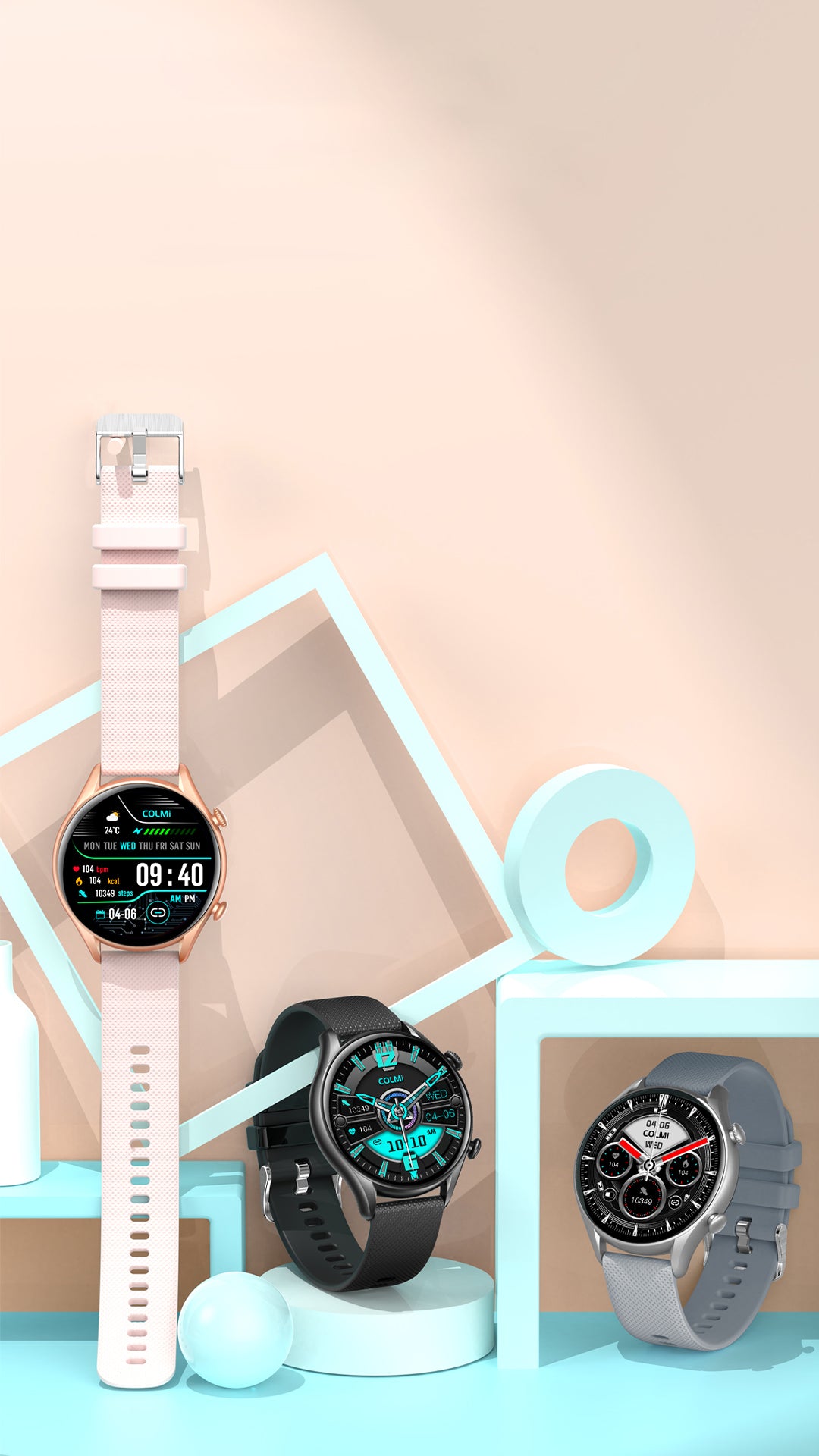 Reloj Inteligente Mujer Llamadas Colmi P71 Smartwatch Más 2 Correas. COLMI