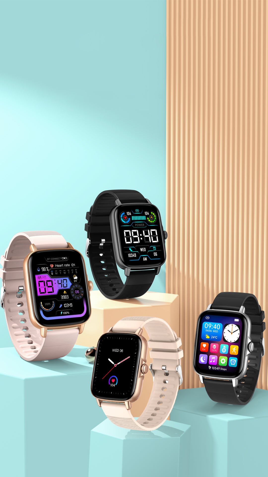 Diseño de apariencia del reloj inteligente COLMi P30 (1080x1920)