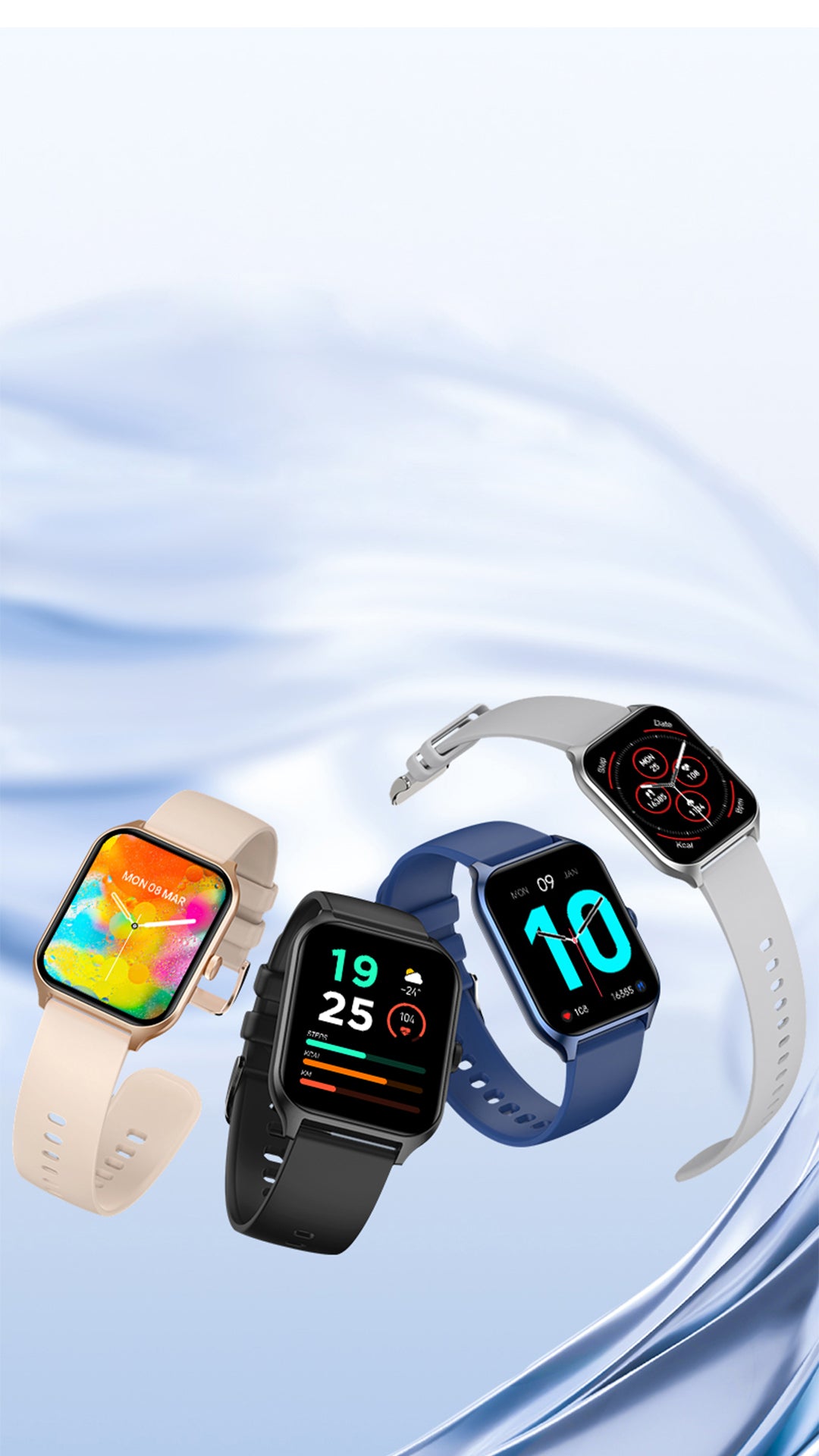 Diseño de apariencia del reloj inteligente COLMi P60 (1080x1920)