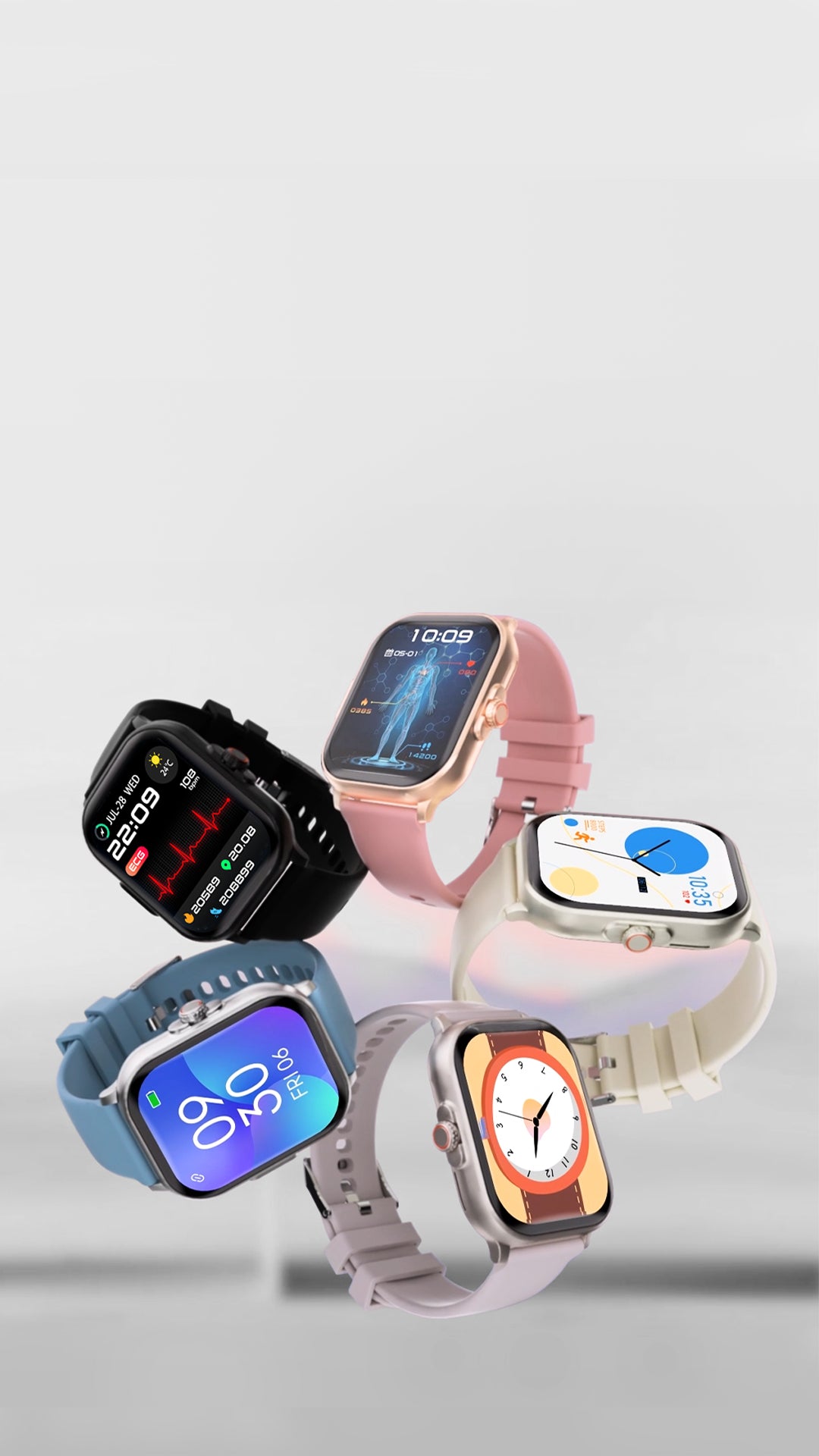 Diseño de reloj inteligente COLMi C63 (1080x1920)