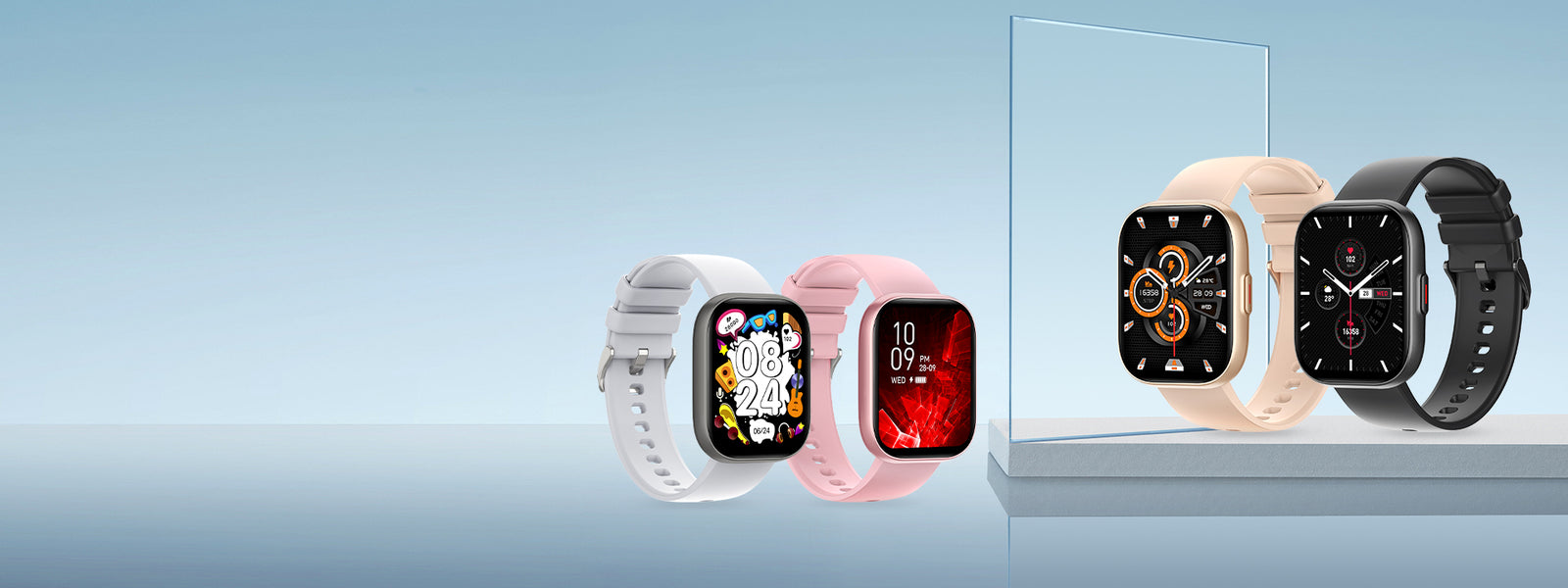 Diseño de reloj inteligente COLMi P68 (1920x720)