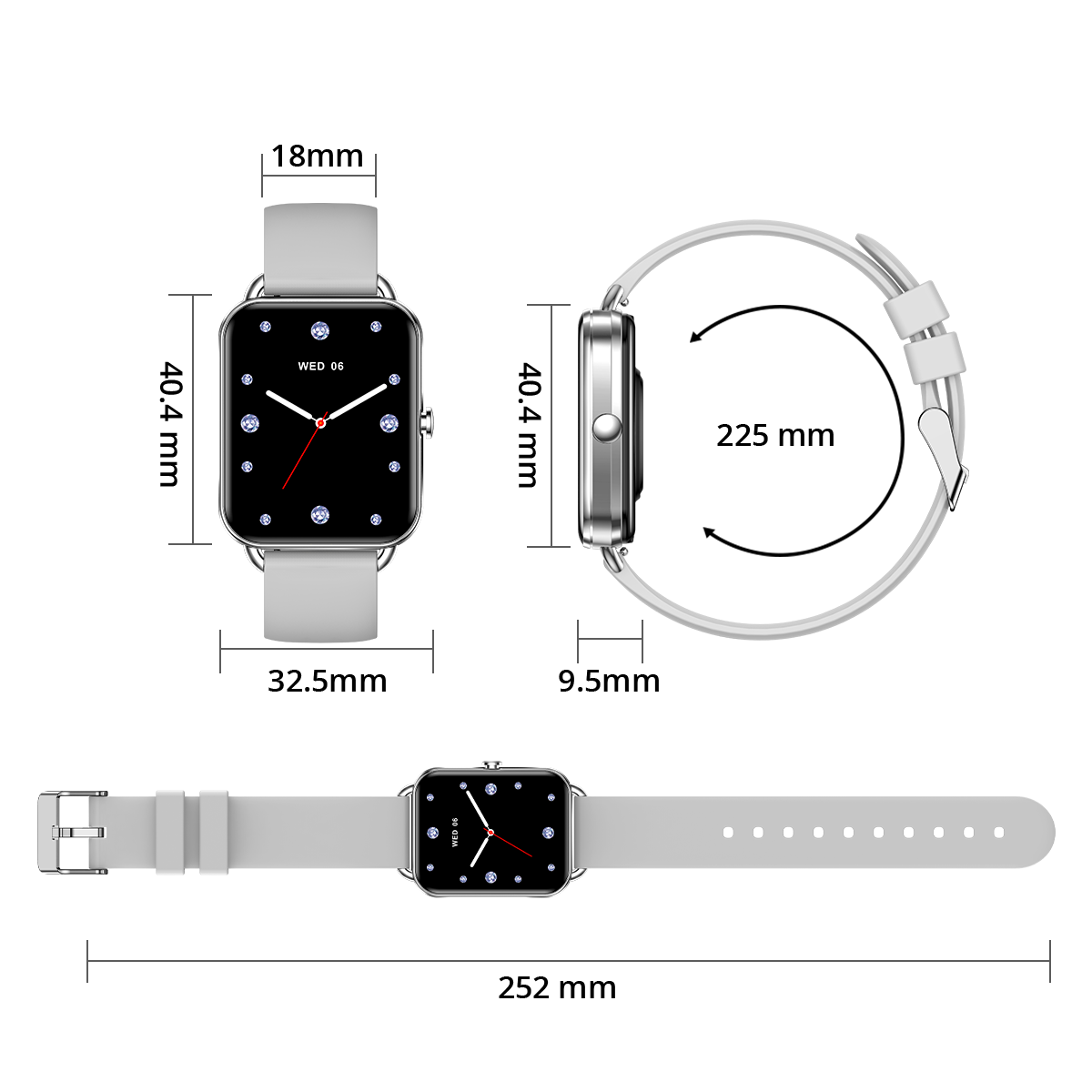 Parámetros detallados del reloj inteligente COLMI P20 (20)