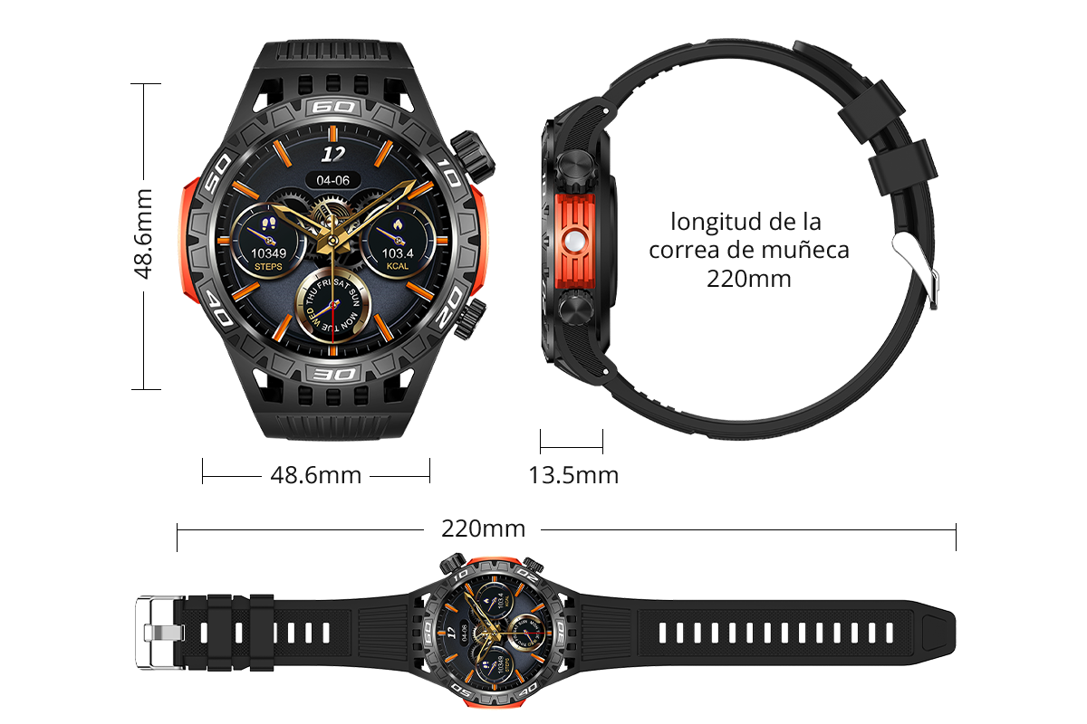 Parámetros detallados del reloj inteligente COLMI V71 (20)
