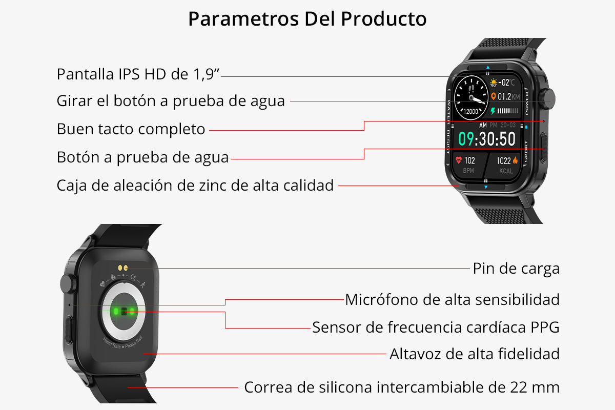 Smartwatch especificaciones outlet