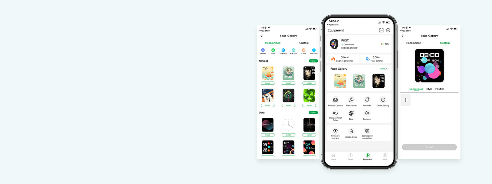 Reloj inteligente P8 GT Varias esferas (1920x720)-1