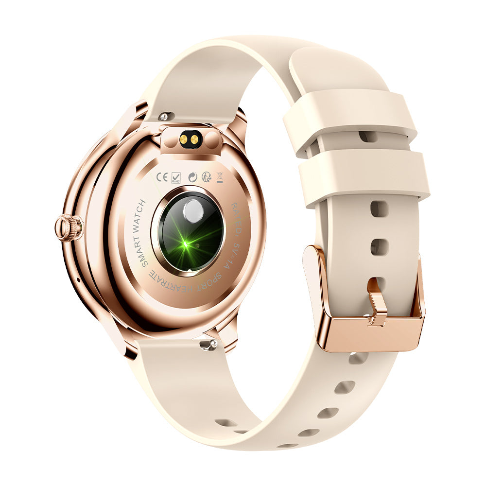 Reloj inteligente V33 círculo rosa atrás