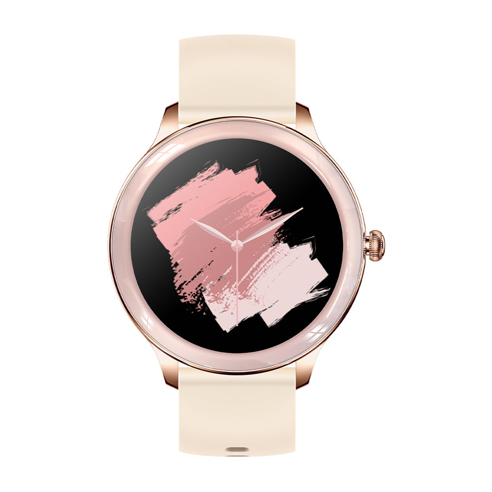 Reloj inteligente V33 frente círculo rosa